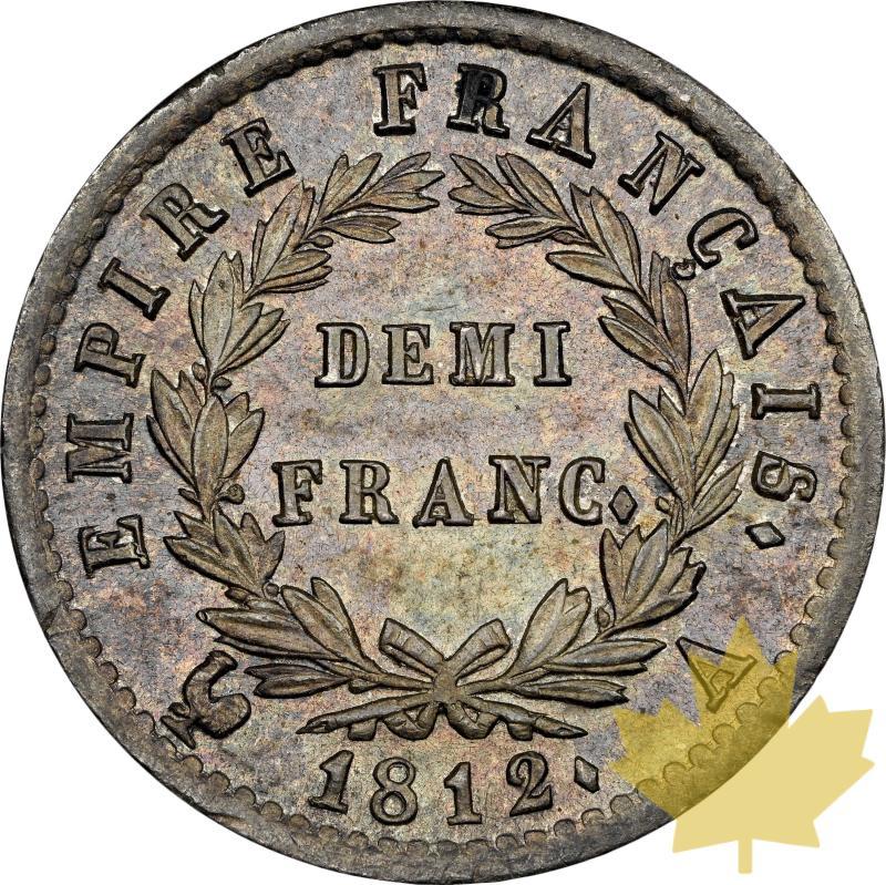FRANCE-1812A-1/2 FRANCS-NAPOLEON I-NGC MS64-FDC - 20230510091545_1812-france-05francs-r.jpeg