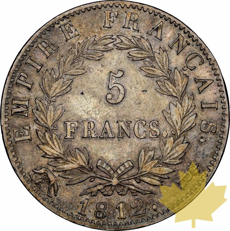 FRANCE-1812R-5 FRANCS-NAPOLEON I-NGC XF40 - 20230510091836_1812-france-5-francs-r.jpeg