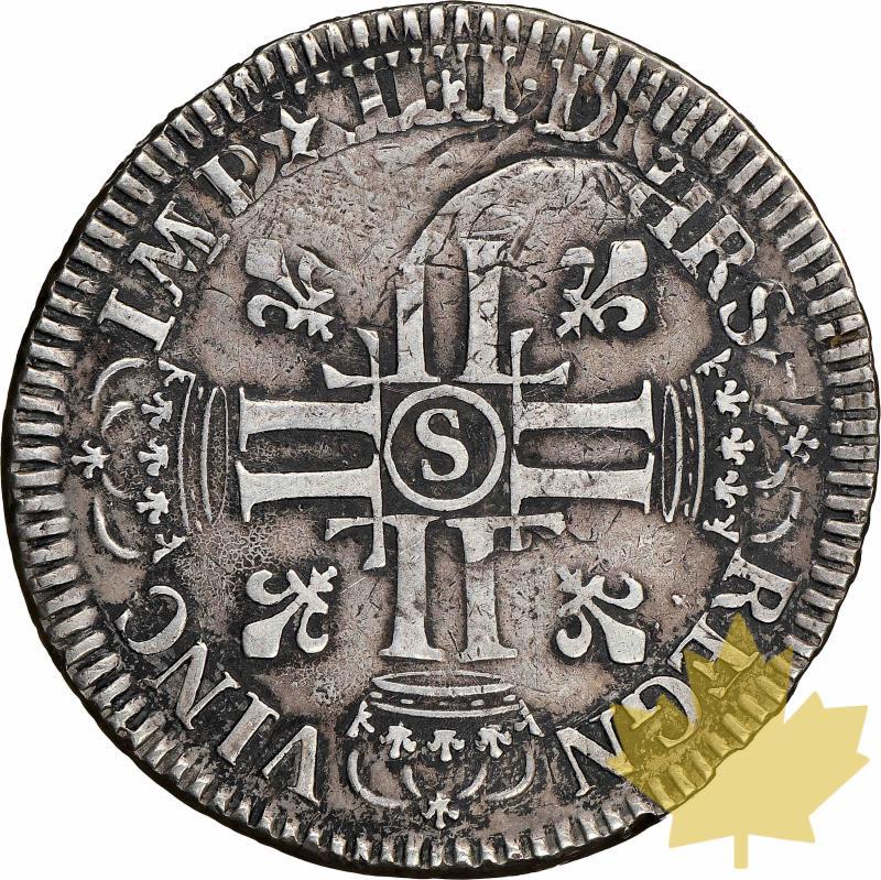 FRANCE-1691S-DEMI ECU AUX HUIT L-LUIGI XIV-NGC XF 45 - 20230519120208_demiecureims1691-2.jpg