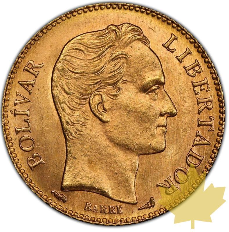 VENEZUELA-1912-20 BOLIVARES-PCGS MS 65 FDC - 20230619112317_VENEZUELA1912-20BOL1.jpg