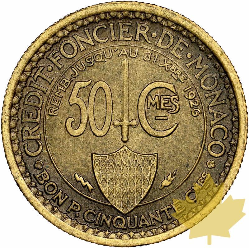 MONACO-1924-50 CENTIMES Louis II-Crédit Foncier-NGC MS64 - 20230626165915_monacocreditfoncier-2.jpg