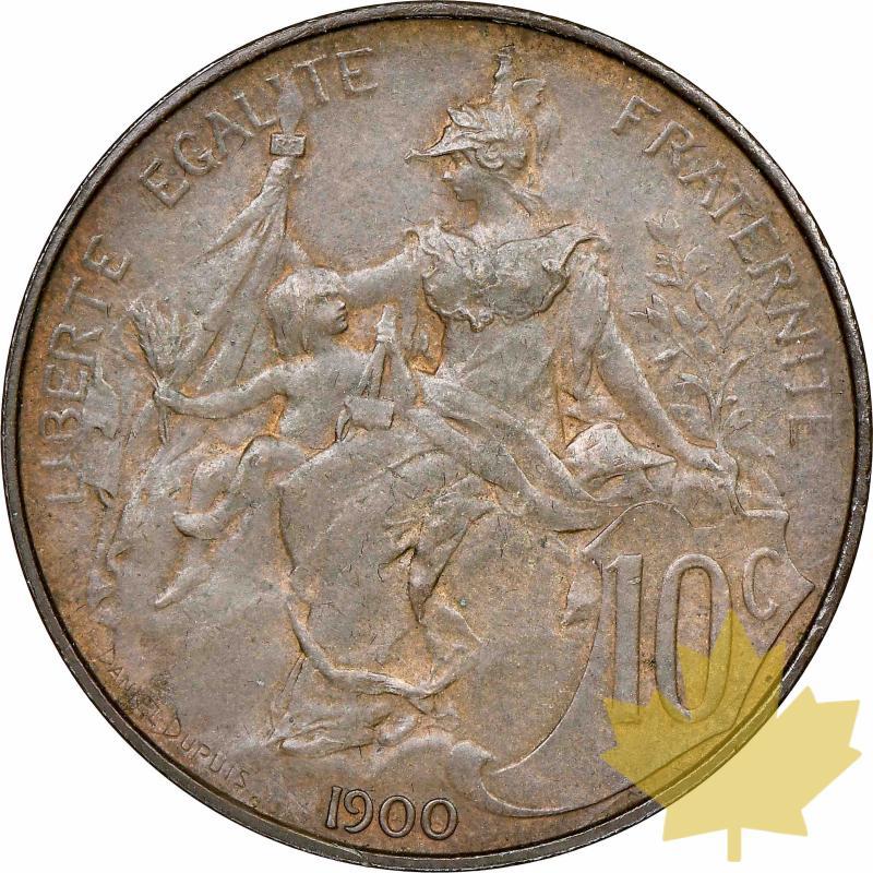 FRANCE-1900-10 CENTIMES DUPUIS-NGC MS66BN-FDC - 20230626171254_10centimes1900ms66-2.jpg