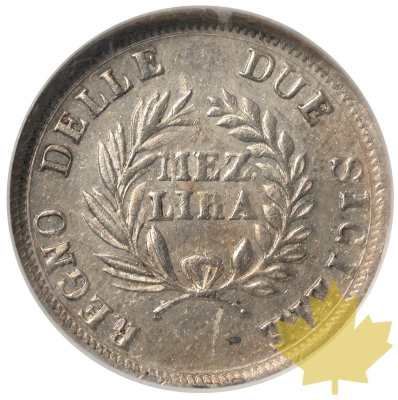 ITALIA-1813-1/2 LIRA-Napoli- MURAT-NGC MS63 FDC - 20230714161011_Italie-1813-12lire-r.jpeg