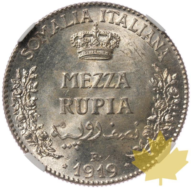 SOMALIE-1919-R-1/2 ROUPIE-VITTORIO EMANUELE III-NGC MS64 - 20230714163539_Somalie-1919-12r-r.jpeg