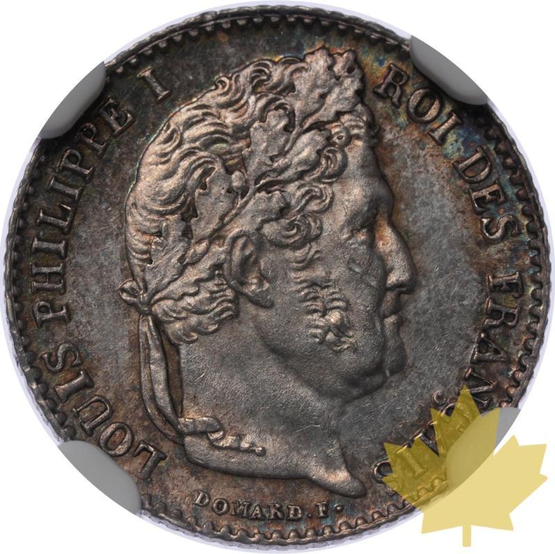 FRANCE-1834W-1/4 FRANCS-LOUIS PHILIPPE-NGC MS63 - 20230814131450_France-1834-14fr-a.jpeg