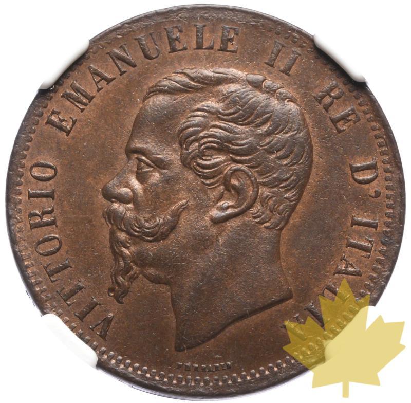 ITALIA-1866N-10 CENTIMES-VICTOR-EMMANUEL II-NGC MS63 BN - 20230816103443_Italie-1866-10cent-a.jpeg