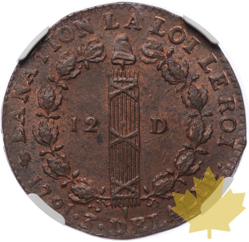 FRANCE-1791D-12 DENIERS-LUIGI XVI-NGC MS64BN  - 20230816105547_France-1791-12denier-r.jpeg