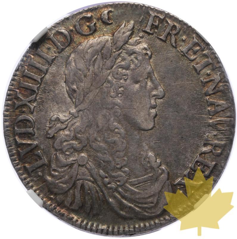 FRANCE-1662B-1/2 ECU-LUIGI XIV-NGC AU55 - 20230816110202_France-1662-12ecu-a.jpeg