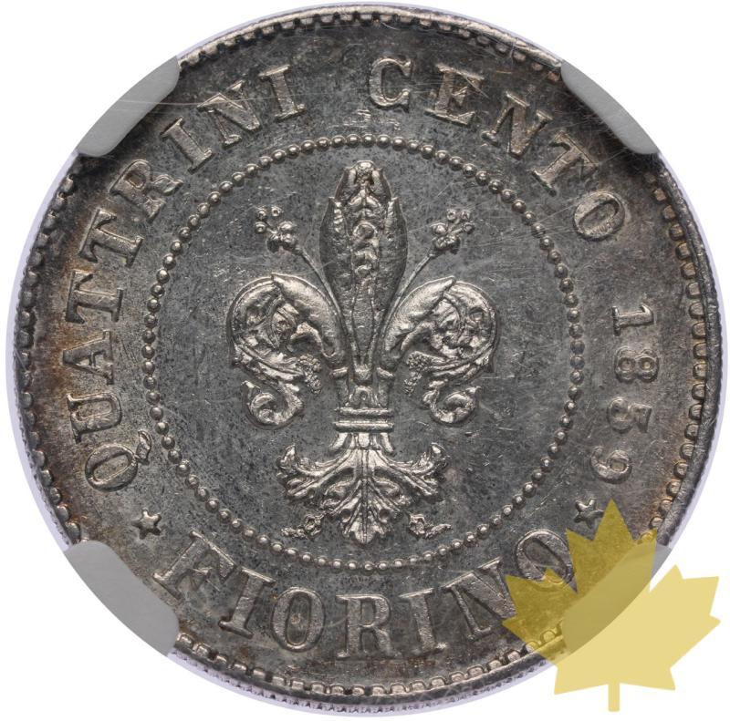 ITALIA-1859-1 FIORINO-LEOPOLDO II-NGC MS63 - 20230816111022_Italie-1859-1fior-r.jpeg