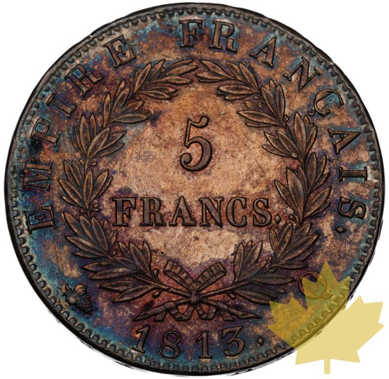 FRANCE-1813Q-5 FRANCS-NAPOLEON I-Peroignan-presque SUP - 20230817094806_France-5-fr-1813-r.jpeg