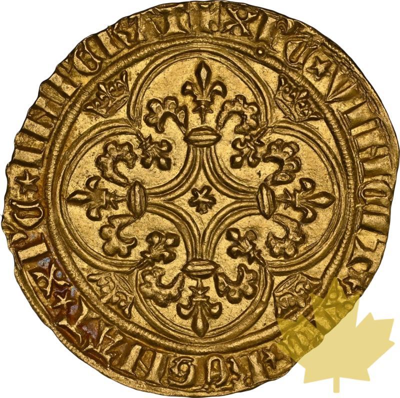FRANCE-1380-1422-ECU'OR à la couronne-CHARLES VI-NGC MS62 - 20230912103342_1380-FRANCE-ECU-r.jpeg