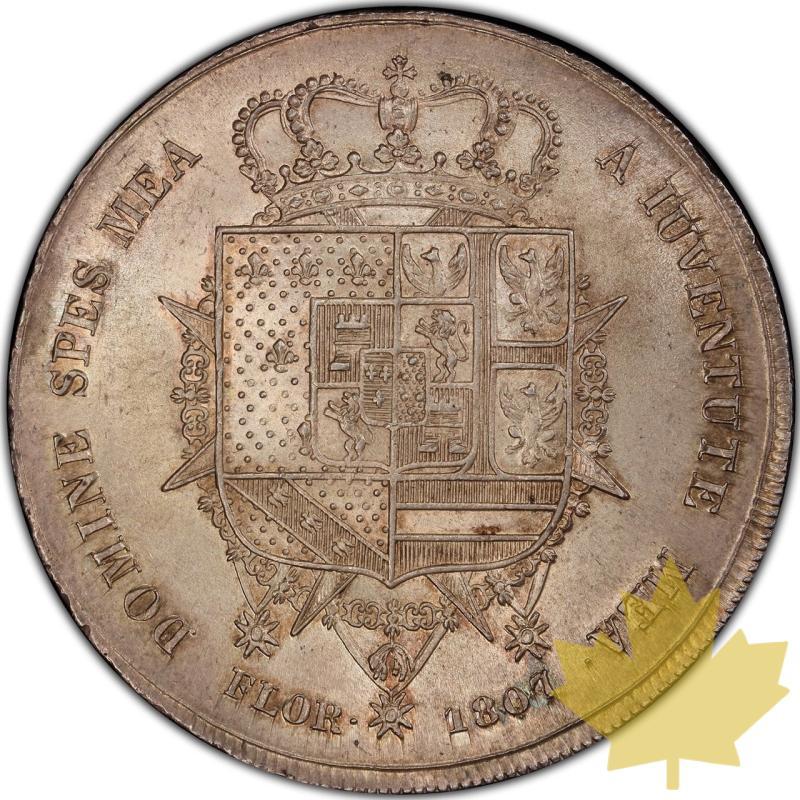 ITALIA-1807-10 LIRE-CHARLES-LOUIS-PCGS MS64 - 20230912105554_1807-ITALIE-10-LIRE-r.jpeg