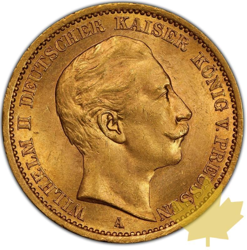 ALLEMAGNE-1906-A-20 MARKS-WILHELM II-PCGS MS64 - 20230912155626_1906-A-PRUSSIA-20MARK-a.jpeg
