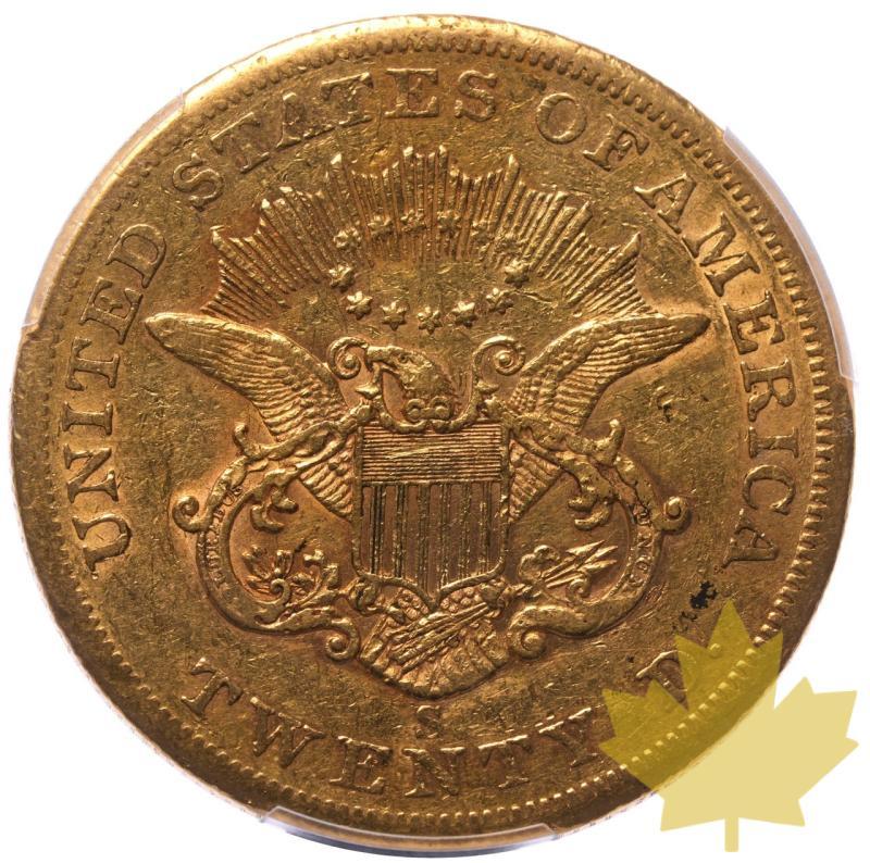 ETATS-UNIS-1855S-20 DOLLARS-PCGS XF40 - 20230915092339_1855-usa-20dollars-r.jpeg