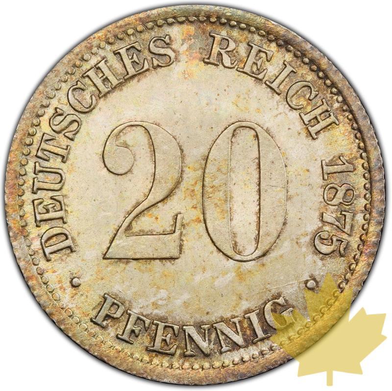 GERMANIA-1875-D-20 PFENNIG-GUILLAUME I-MS66 - 20231005101954_ALLEMAGNE-1875-D-20PFENNIG-a.jpeg