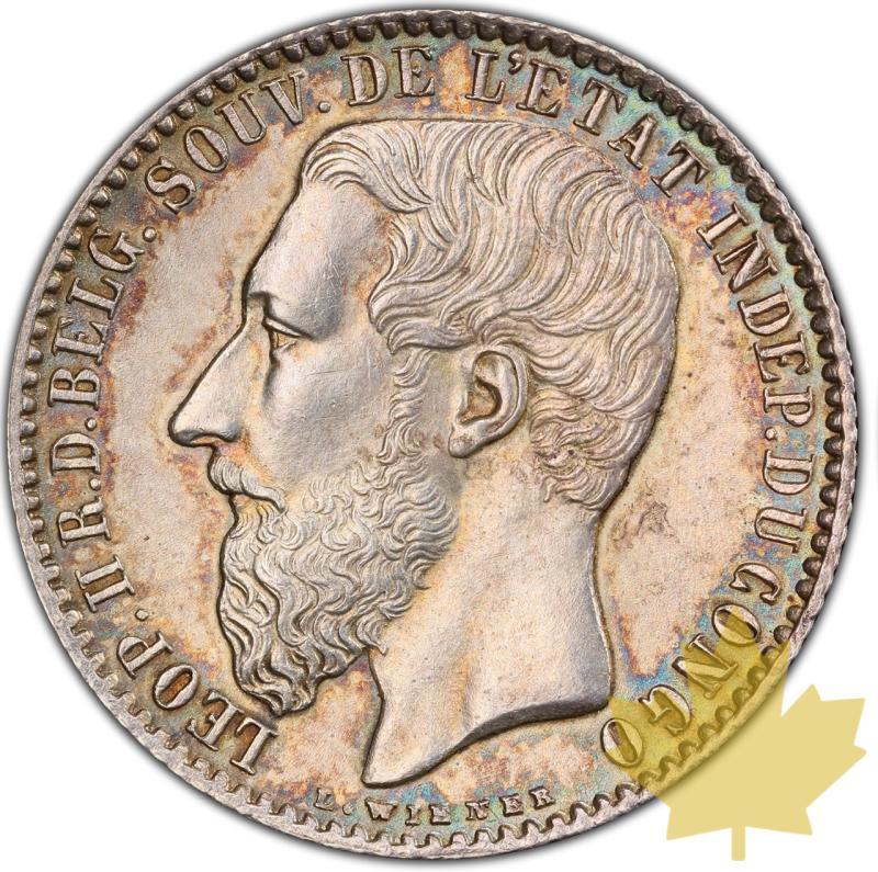 CONGO-1887-1 FRANC-LEOPOLD II-MS62 - 20231005103915_CONGO-1887-1FRANC-a.jpeg