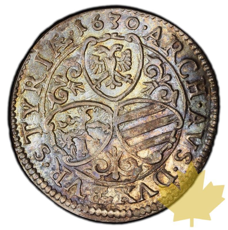 AUSTRIA-1630-3 KREUZER-FERDINAND II-MS63 - 20231005104224_AUTRICHE-1630-3KREUZER-r.jpeg