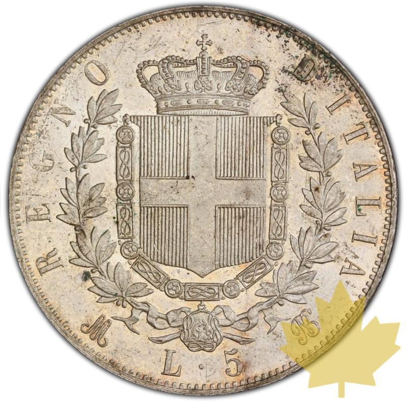 ITALIA-1874-M-5 LIRE-VITTORIO EMANUELE II-PCGS MS63 - 20231005105058_ITALIE-1874-M-5LIRE-R.jpeg