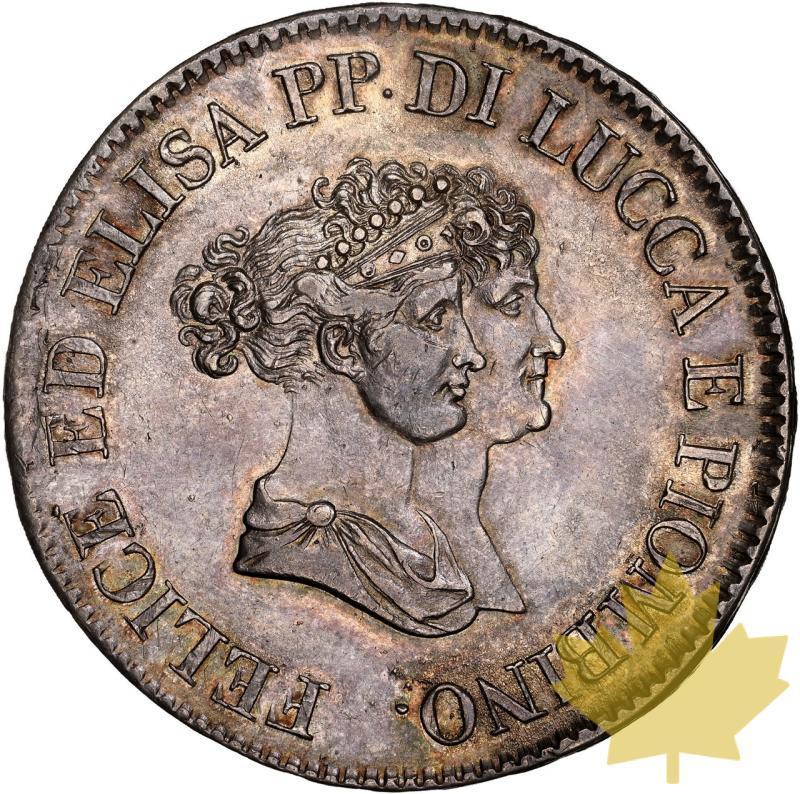 ITALIA-1805-5 FRANCS-Lucca & Piombino-NGC AU55 - 20231012110348_ITALIE-1805-5FRANCS-a.jpeg