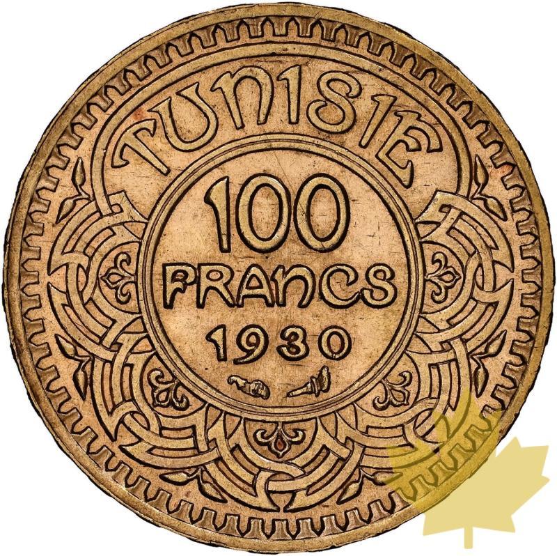 TUNISIE-1930-100 FRANCS-AHMAD II-NGC MS64+ - 20231012132454_TUNISIE-1930-100FRANCS-r.jpeg