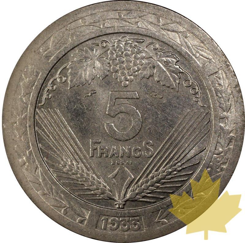 FRANCE-1933-5 FRANCS-ESSAI-PCGS SP64 - 20231012142927_FRANCE-1933-5FRANCS-r.jpeg