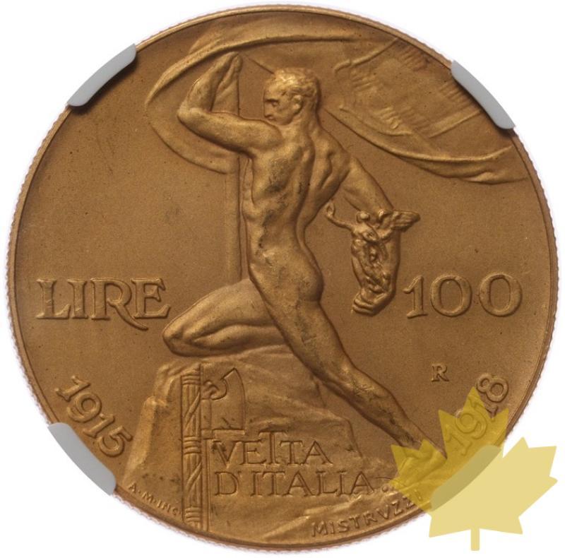 ITALIA-1925R-100 LIRE-VITTORIO EMANUELE III-NGC PF63 MATTE - 20231013095705_ITALIE-1925-100LIRE-r.jpeg