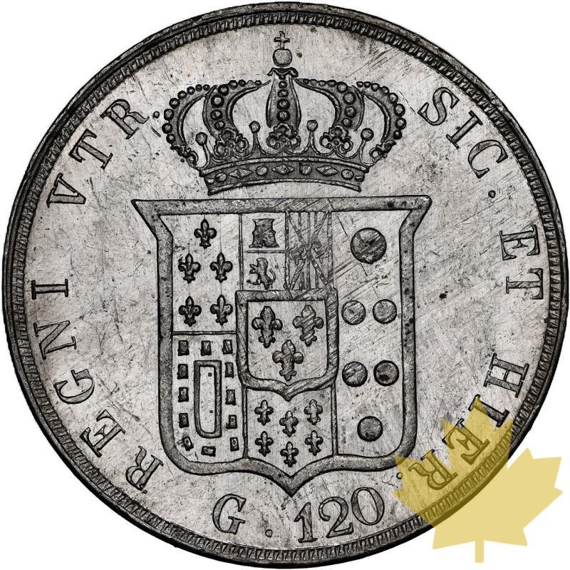 ITALIA-1854-120 GRANA-Napoli-FERDINANDO II-NGC MS61 - 20231102163250_Italie-1854-120grana-r.jpeg