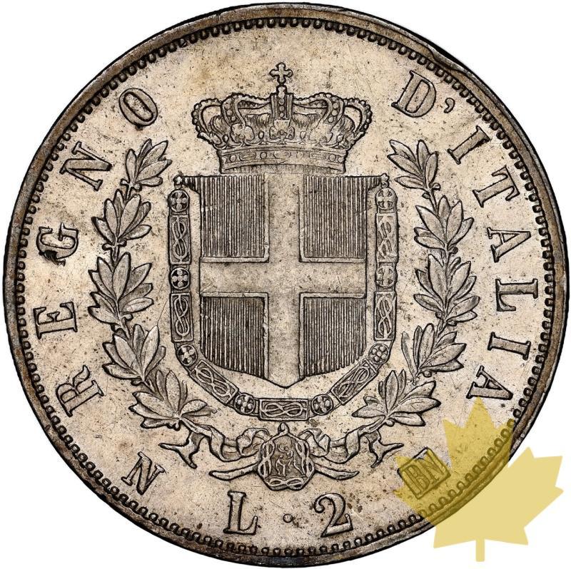 ITALIA-1863N-2 LIRE-Vittorio Emanuele II-NGC MS61 - 20231103095325_Italie-1863-2lire-r.jpeg