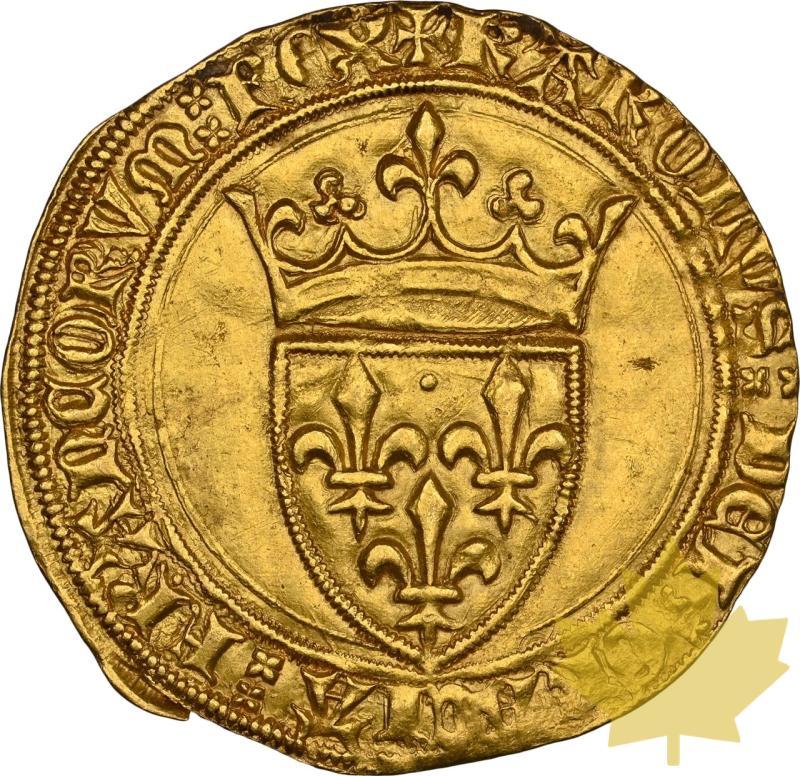 FRANCE-1380-1422-ECU D'OR-CHARLES VI-NGC MS61 - 20231103103217_France-1422-ecu-or-a.jpeg