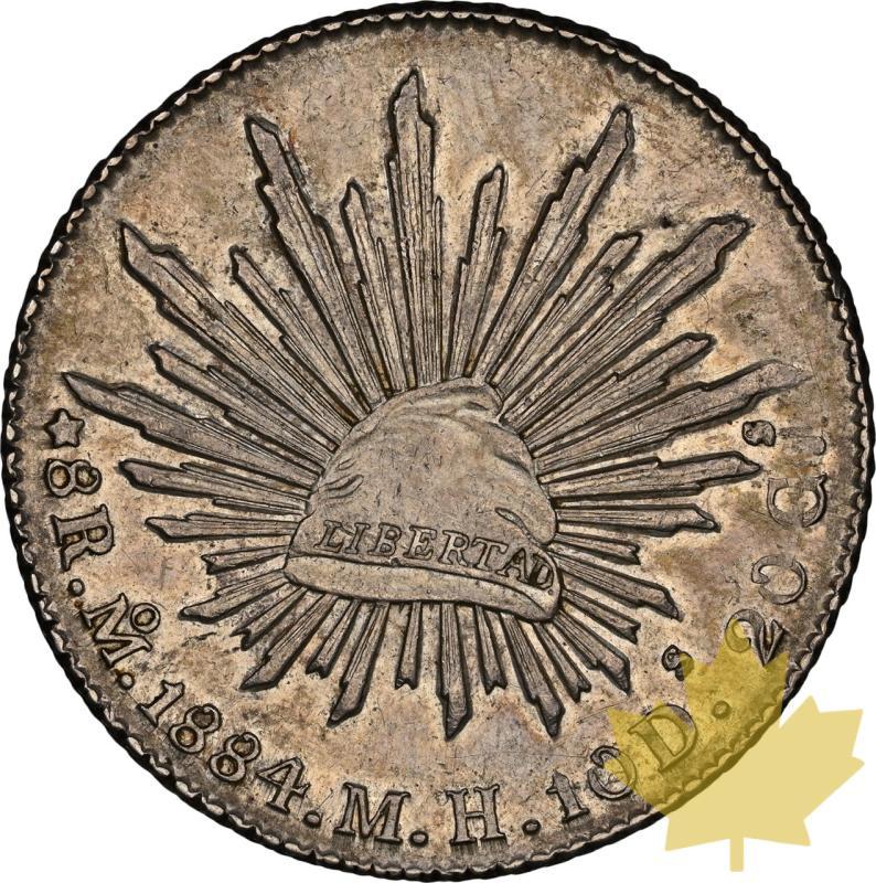 MESSICO-1884MO-8 REALES-NGC AU58 - 20231103140608_Mexique-1884-8reales-a.jpeg