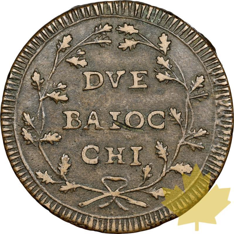 ITALIA-1798-2 BAIOCCHI-REPUBBLICA ROMANA-NGC XF 40 BN - 20231103142643_Italie-1798-2baiochi-r.jpeg