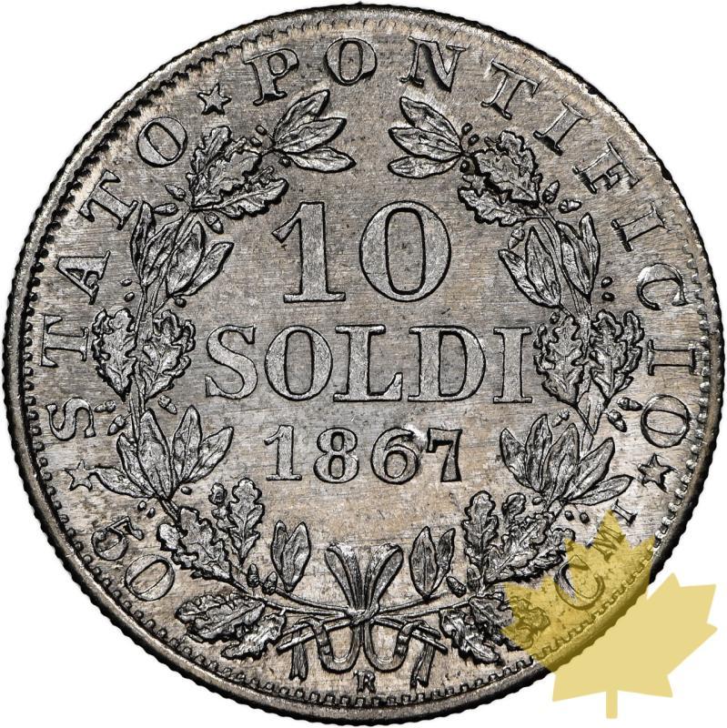 VATICAN -1867R-10 SOLDI-PIO IX-NGC MS63 - 20231103151625_Italie-1867-10sols-r.jpeg