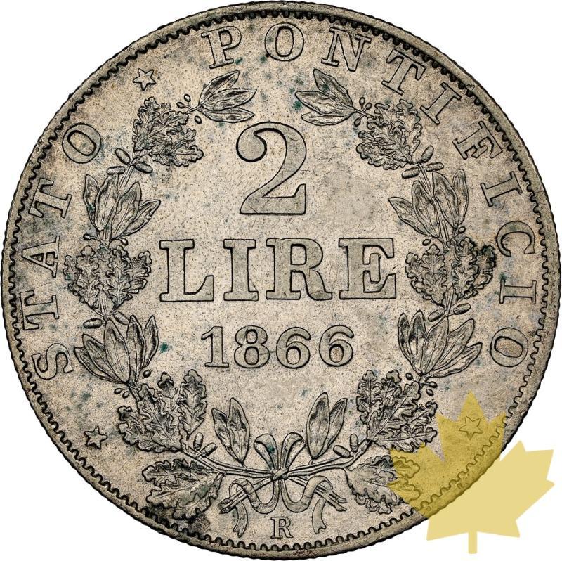 VATICAN-1866R-2 LIRE-PIO IX-NGC AU58 - 20231103153028_Italie-1866-2lire-r.jpeg