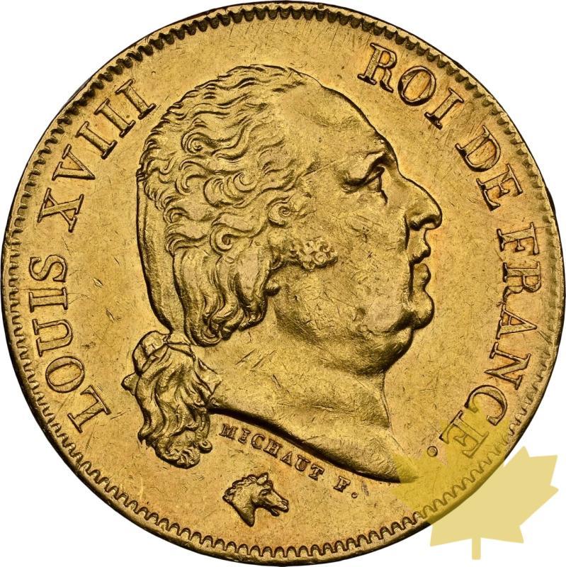 FRANCE-1818-W-40 FRANCS-LOUIS XVIII-NGC AU 58 - 20231122101241_FRANCE-1818-W-40FRANCS-a.jpeg