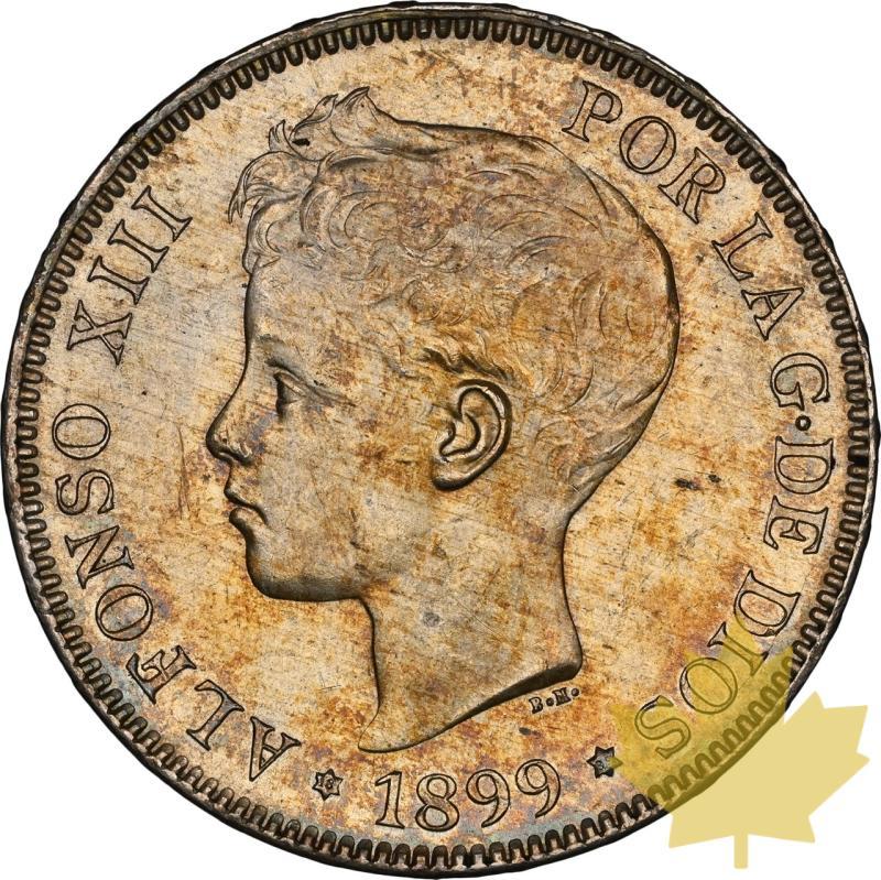 ESPAGNE-1899-5 PESETAS-ALFONSO XIII-MS63 - 20231123141236_ESPAGNE-1899-5PESETAS-a.jpeg