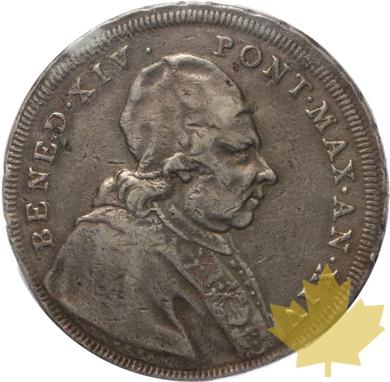 ÉTATS PONTIFICAUX-1753-SCUDO-BENOIT XiV-TTB - 20231124142838_PAPAL-STATES-1753-SCUDO-a.jpeg
