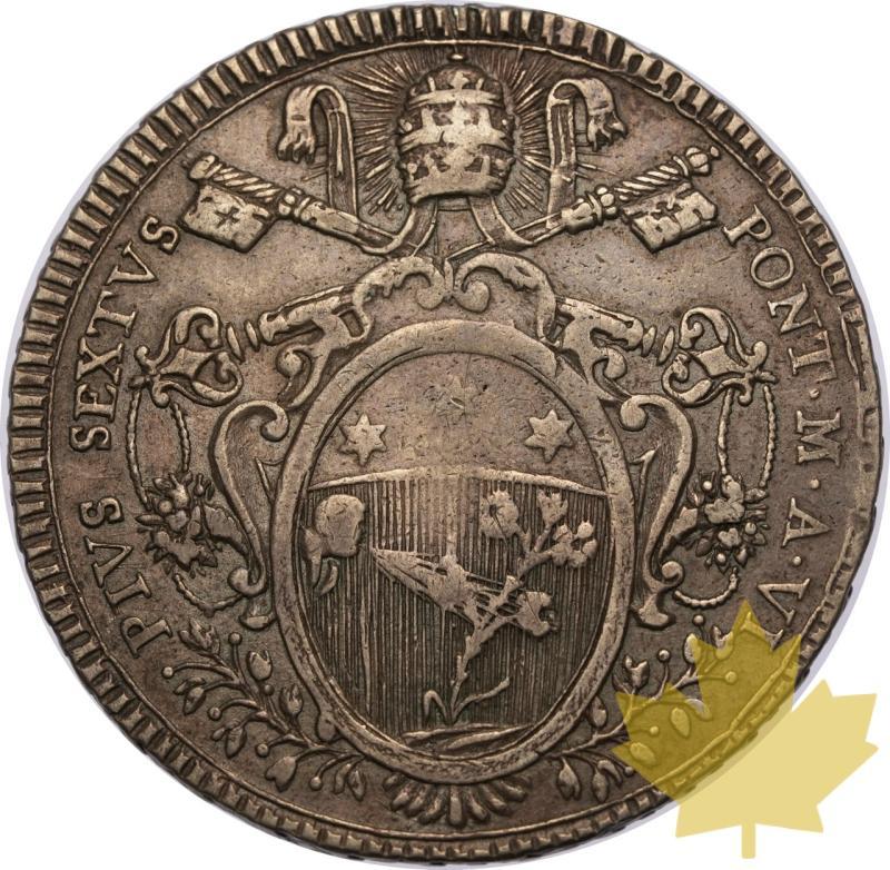 ÉTATS PONTIFICAUX-1780-SCUDO-PIE VI-TTB Très Rare - 20231124155010_pAPAL_STATES-1780-SCUDO-R-4.jpeg
