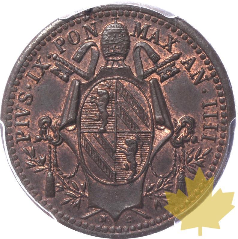 ITALIA-1849-R-1/2 BAIOCCO-PIO IX-PCGS MS64RB - 20240116165239_papal-states-1849-R-12BAI.jpeg