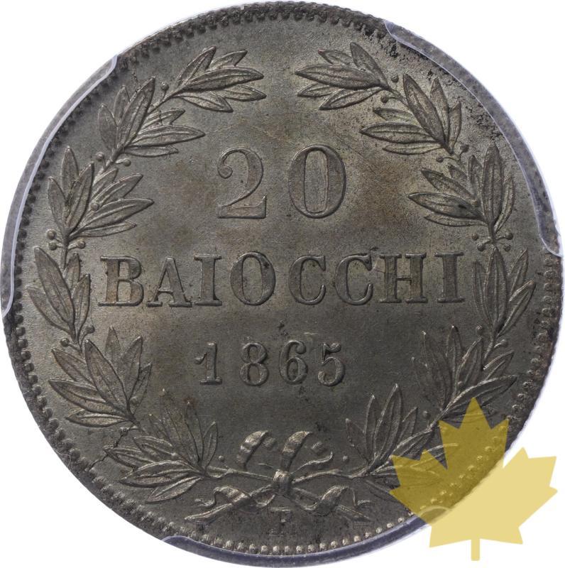 ITALIA-1865-R-20 BAIOCCO-PIO IX-PCGS MS64 - 20240116165419_papal-states-1865-R-20BAI-r.jpeg