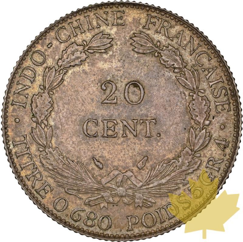 INDOCINA-1937-20 CENTIMES-NGC AU55 - 20240117083547_INDOCHINE-1937-20CENT-r.jpeg