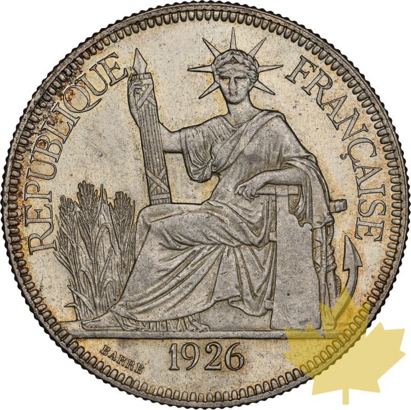 INDOCHINA FRANCESE-1926A-1 PIASTRE-NGC MS61 - 20240117093417_INDOCHINEFRANCAISE-1926A-a.jpeg