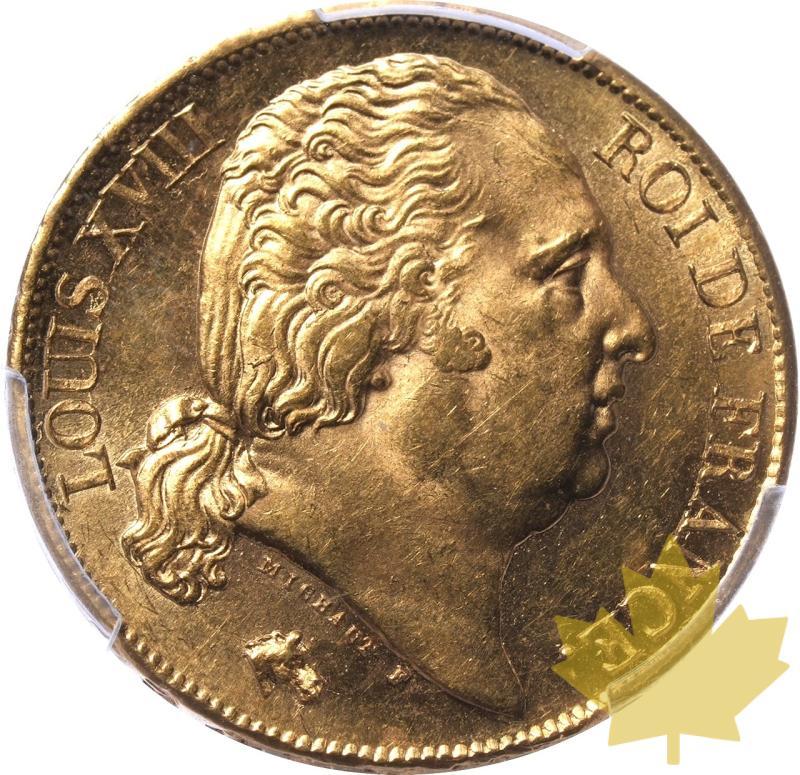 FRANCE-1824-A-20 FRANCS-LUIGI XVIII-PCGS MS63 - 20240117115309_FRANCE-1824-A-20FRANCS-A.jpeg