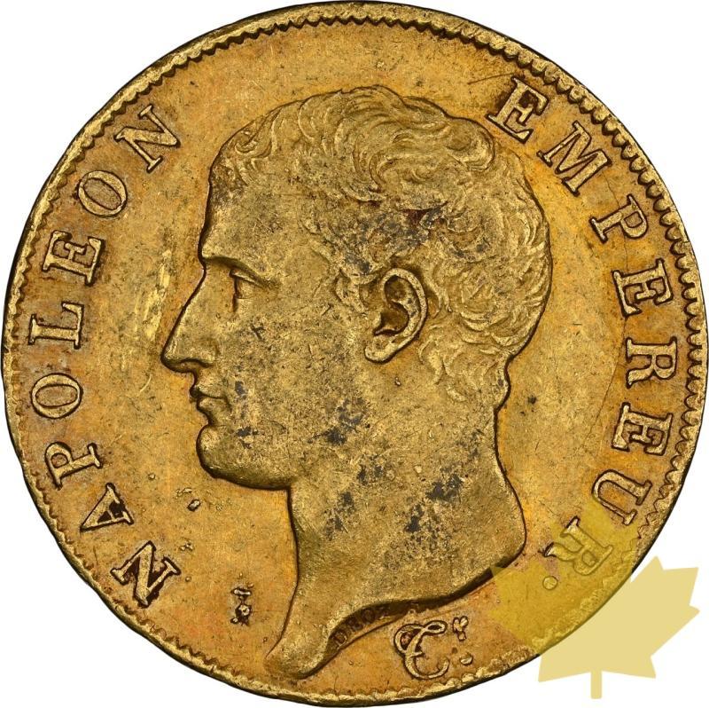 FRANCE-AN 14-A-40 FRANCS-NAPOLEON I-NGC AU53 - 20240117115529_FRANCE-AN14-A-40FRANCS-a.jpeg