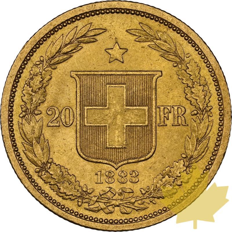 SVIZZERA-1883-20 FRANCS-NGC MS61 - 20240212133245_SUISSE-1883-20FRANCS-r.jpeg