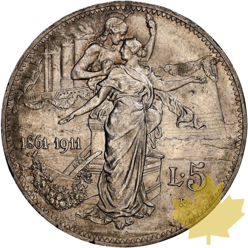 ITALIA-1911R-5 LIRE-Vittorio Emanuele III-NGC MS63 - 20240213112416_ITALIE-1911R-5LIRE-VICTOR-r.jpeg