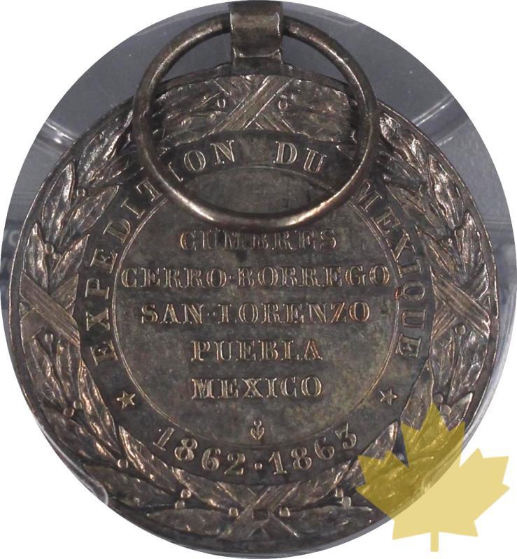 FRANCE-1863-MEDAILLE-EXPEDITION DU MEXIQUE-PCGS SP58 - 20240213113723_medal-1863-r.jpeg