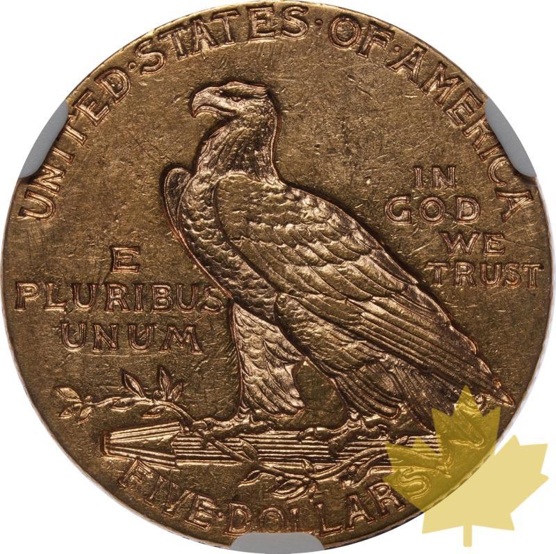 ETATS UNIS-1911-5 DOLLARS-INDIAN HEAD-NGC AU55 - 20240213164131_ETATSUNIS-1911-5DOLLARS-r.jpeg