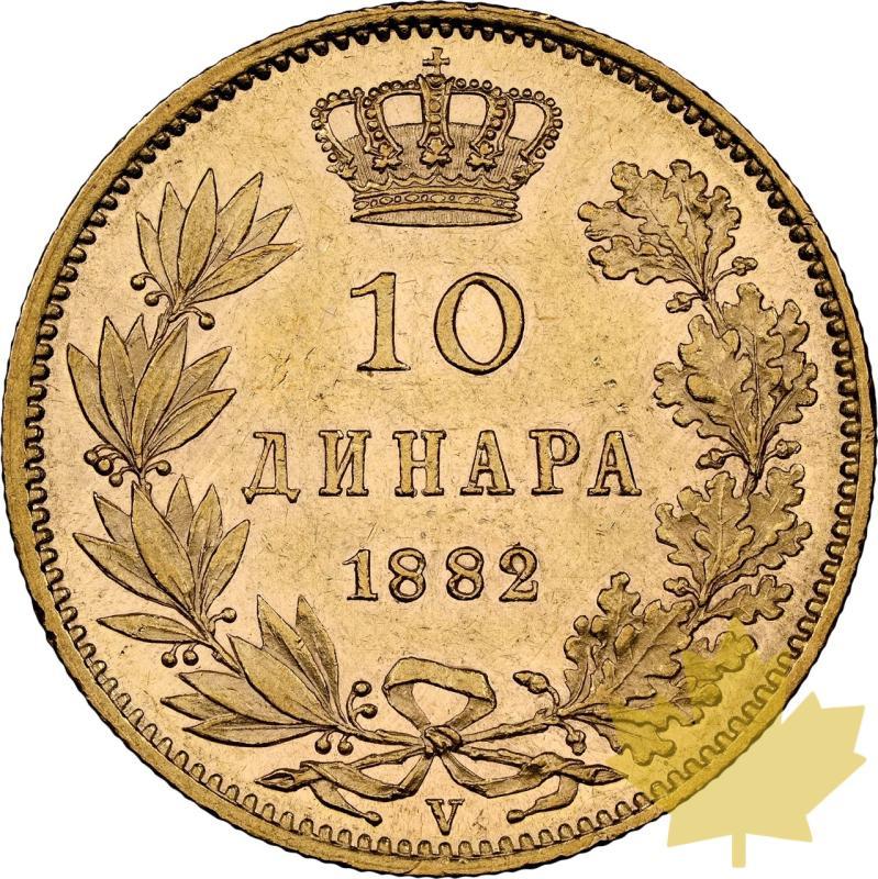 SERBIE-1882-V-10 DINARA-MILAN I-NGC MS61 - 20240312162609_SERBIE-1882-V-10DINARA-r.jpeg