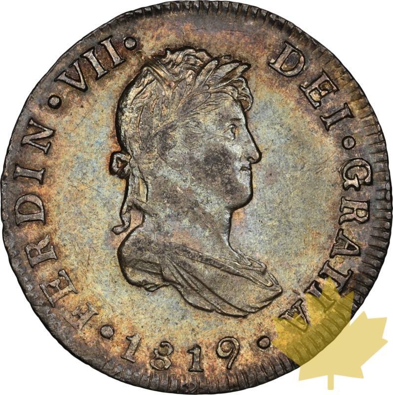 MESSICO-1819-MO-2 REALES-FERDINAND VII-NGC AU55 - 20240312165700_MEXIQUE-1819-MO-2REALES-a.jpeg