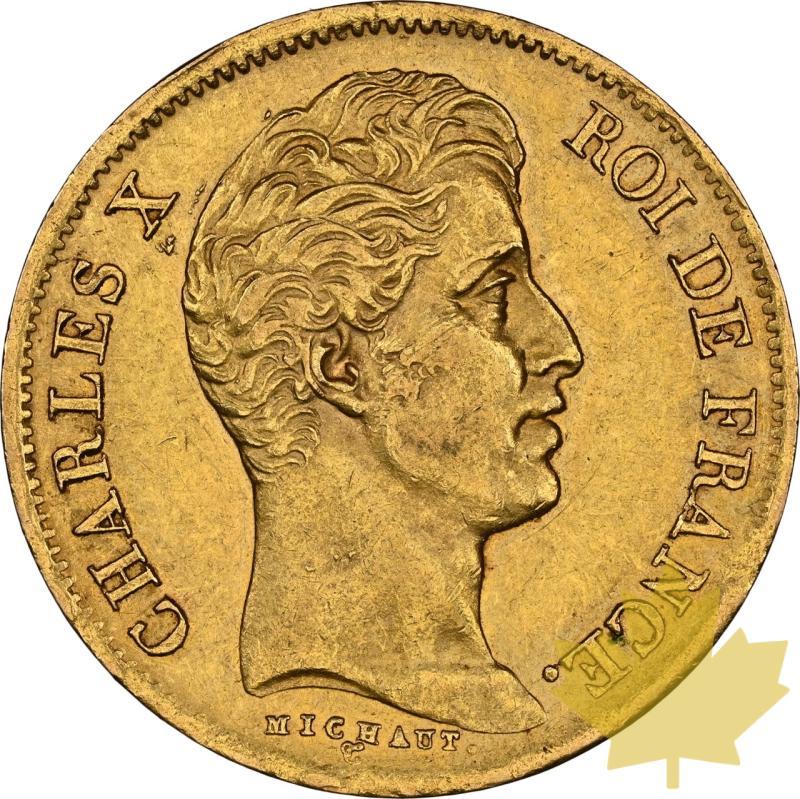FRANCE-1830-A-40 FRANCS-CHARLES X-NGC AU58 - 20240313085653_FRANCE-1830-A-40FRANCS-a.jpeg